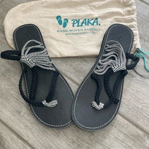 Plaka sandals.